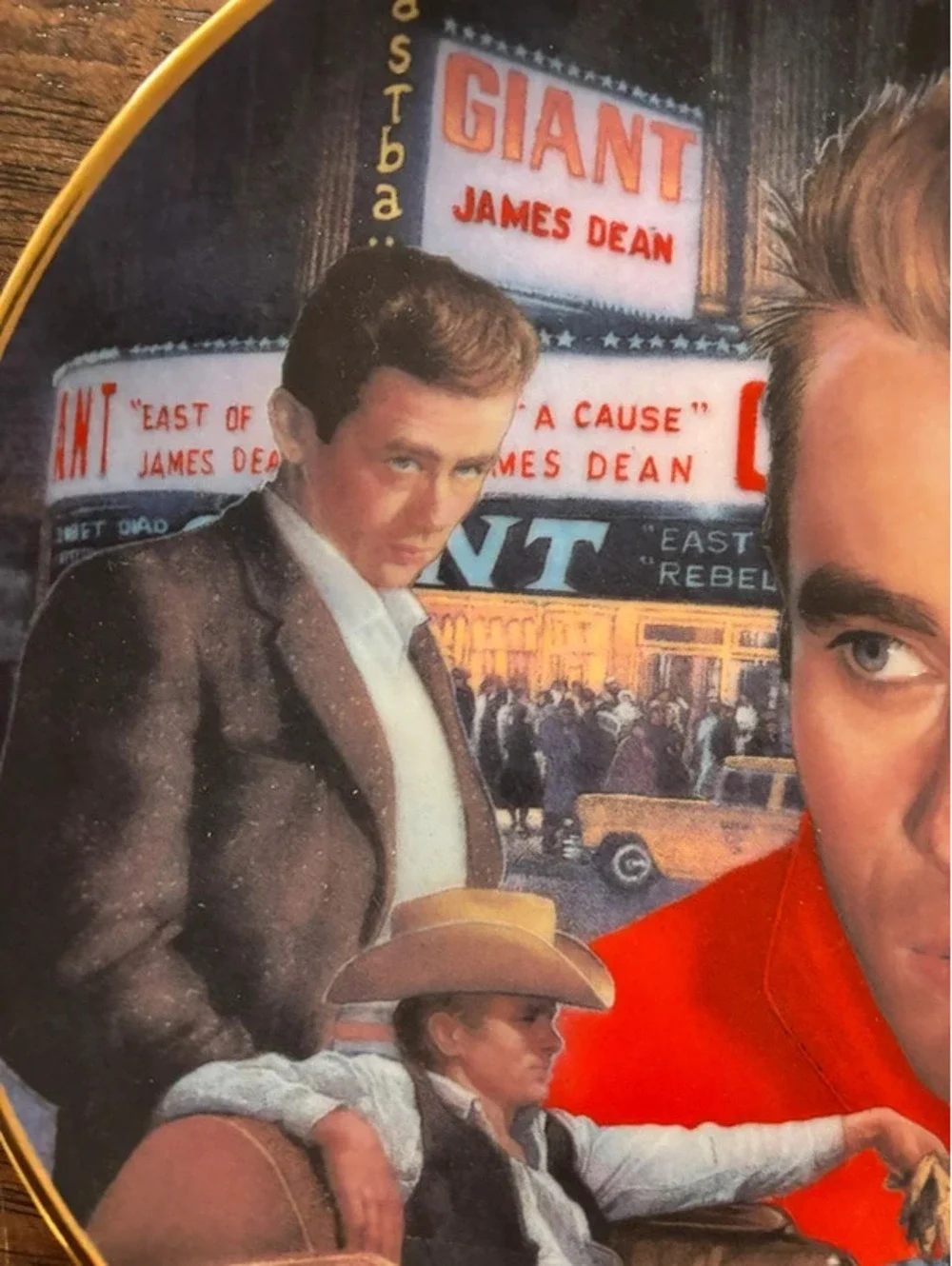 Vintage James Dean Hamilton Collection Collector Plate Thomas Blackshear #0017A